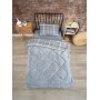 ETE HOMETEX TEK KİŞİLİK LÜX WELSOFT YORGAN SAFİR GRİ 155X215CM 8696474231850